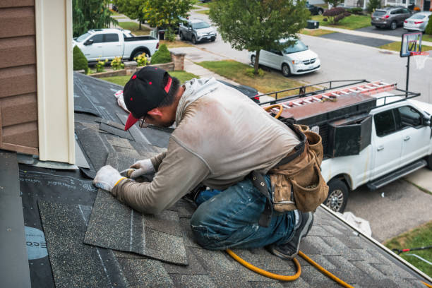 Professional Roofing technician working in Woods Hole, MA